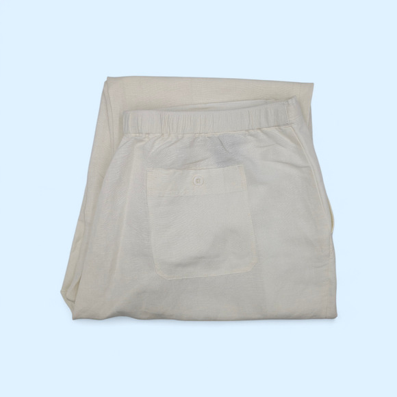 CUBAVERA Men's Off-White Linen/Rayon Drawstring Pants - Size XXL (44-46) - Picture 6 of 9